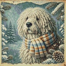 Komondor Puppy Dog Comfort in