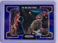 2025 Panini The Rolling Stones-Wood & Richards No. 72 Blue Scope Prizm 34/75