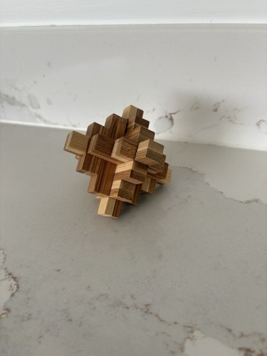 Wooden brain teaser puzzle - teaser, 3d