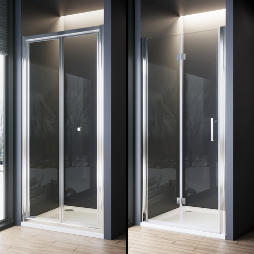 Fold shower door - shower,