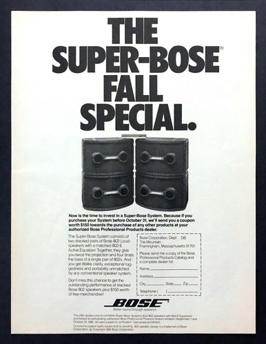 1981 super bose system - 1981, 802