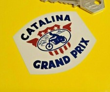 Catalina Grand Prix Motorcycle Sticker 2.5" Race Racing Santa Los Angeles Bike