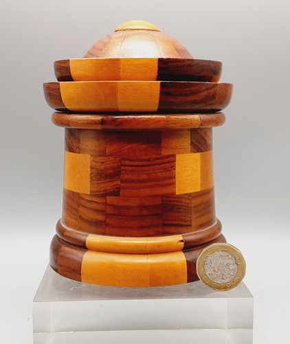 Antique treen specimen turned - treen,
