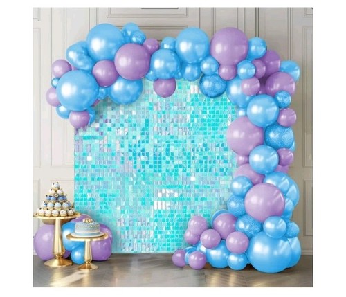 12pcs blue iridescent shimmer - blue,