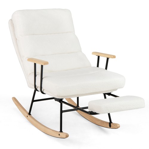 Teddy velvet rocking chair - velvet,