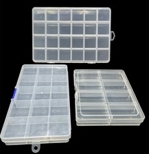 8/10/15/24 Grids Compartment Plastic Bead Organiser Storage Box Craft
