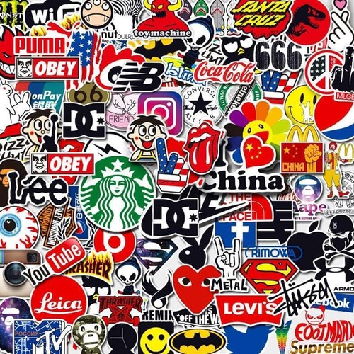 100pcs music laptop stickers - laptop,