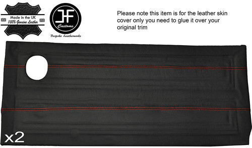 Red stitch full front door - red,