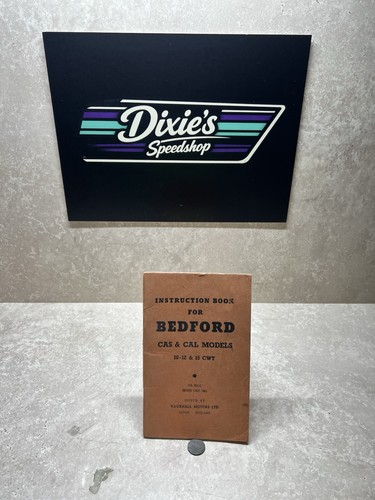 Instruction book for bedford - for,
