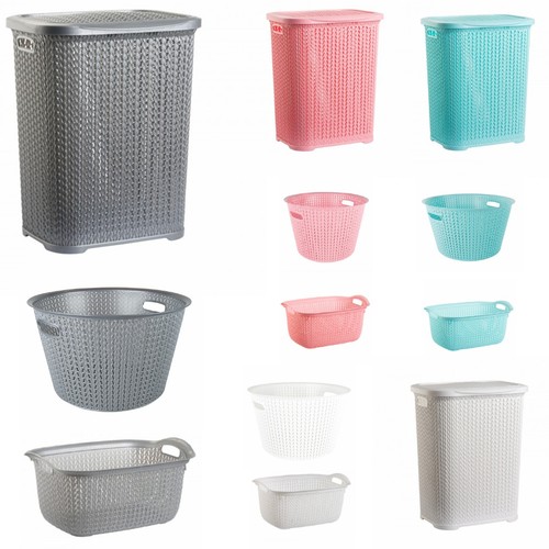 Plastic laundry basket clothes - basket,
