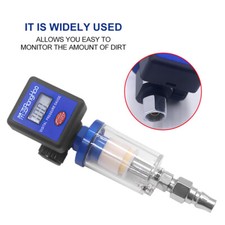 Spray Gun Digital Paint Air Pressure Regulator Gauge Water Trap Filter Tool UK