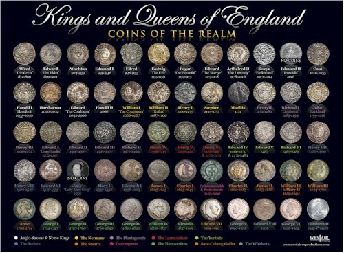 Coins kings and queens - coins,