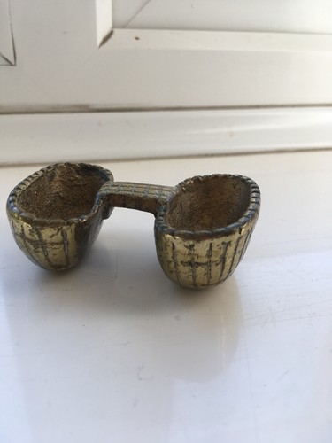 Old brass ash tray - old,