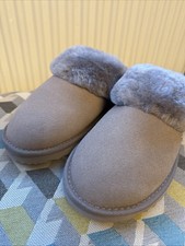 Radley Mink Classic Shearling Cuff Mule Slippers Brand New Size 41/8