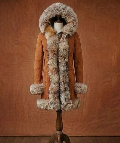 Vintage70s women suede leather - suede,