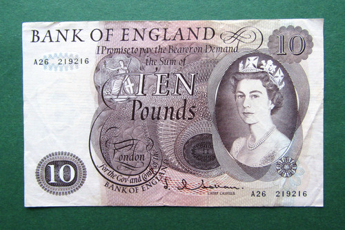 Bank england ten pound - £10,