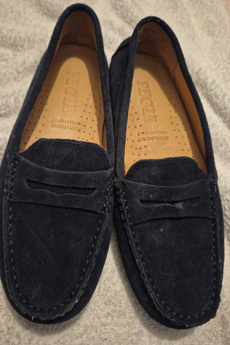 Pegia leather suede blue - pegia, leather/suede
