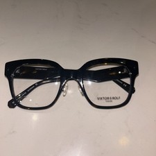 Viktor & Rolf Havana Brown Square Eye Glasses VR 02 50-21-140