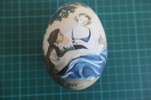 Hand painted goose - painted, egg