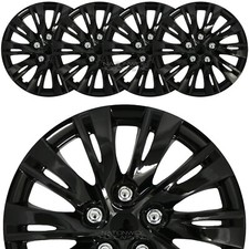 15" Set of 4 Black Wheel