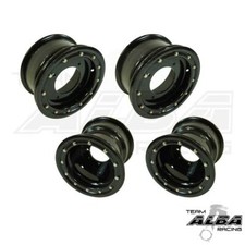 Raptor 700 660 Front Rear Wheels Beadlock 10x5 8x8 Alba Racing OEM Matte BB32