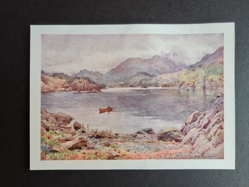 Antique 1908 print ullswater - print,