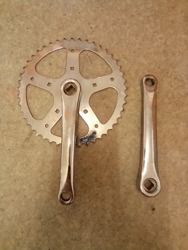 Old school crank 165mm - old,