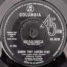 Donald Peers Games That Lovers