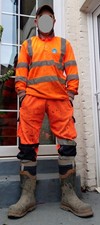 mens Orange & Blue HI VIS work