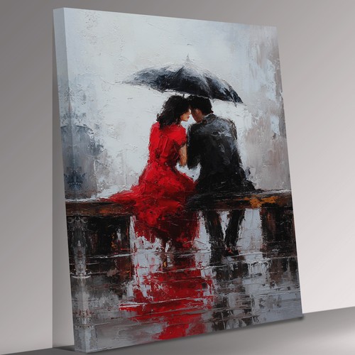 Two lovers the rain - two,