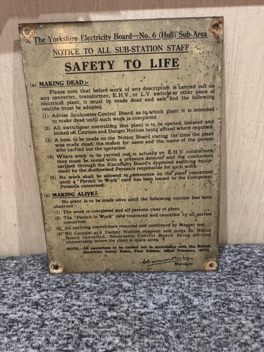 Original 1950 metal - 1950, yorkshire
