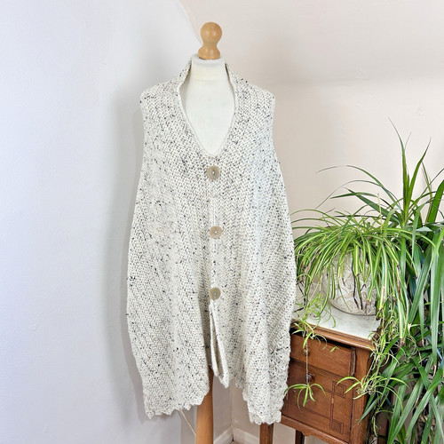 Hand knitted poncho capelet - hand,