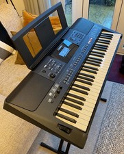 Yamaha PSR-E463 Portable Digital Keyboard Black Touch Response Fully Working