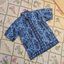 Batik Indonesian Dragon Blue