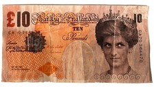 Princess Diana Banksy Di-Faced £10 Pound Note Replica Tenner Banknote