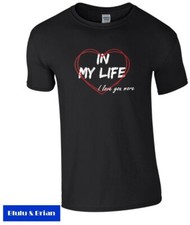 The Beatles In My Life T-shirt Rubber Soul 60s retro music song Valentine love