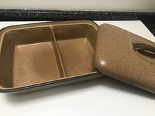 VINTAGE DENBY ROMANY LIDDED SPLIT VEGETABLE SERVING DISH