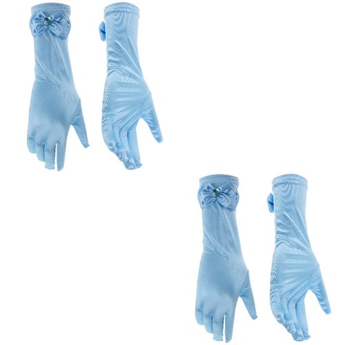 Children sky blue satin long - sky,