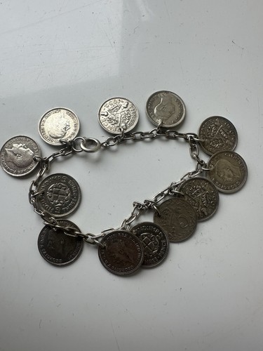Threepenny bit bracelet - bit,