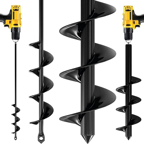 Auger spiral drill bit - drill, garden
