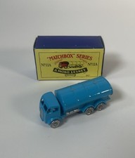 Matchbox A Moko Lesney #11A Road Tanker Blue Reproduction In Box
