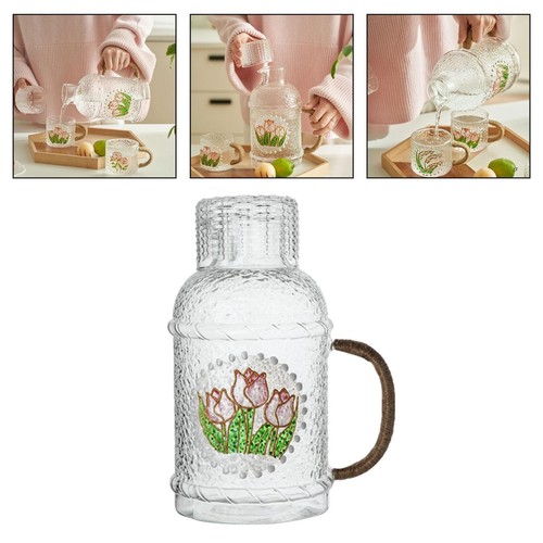 Glass mug kettle - glass, handmade
