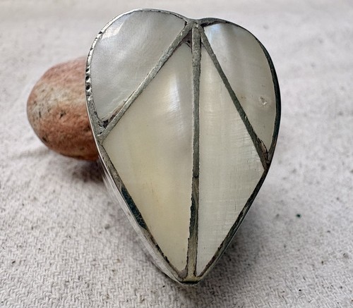Silver heart shaped - silver,