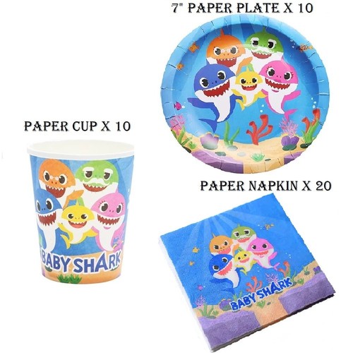 Baby shark birthday party - shark,