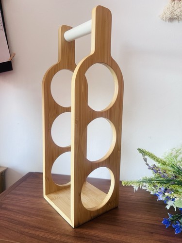 Bamboo wood bottle wine - wood, 3