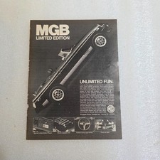 Vintage Print Ad MGB Limited