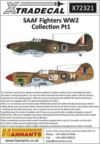 Xtradecal south african - xtradecal, 1/72