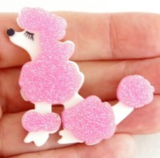 1 7/8" NWOT PINK GLITTER &