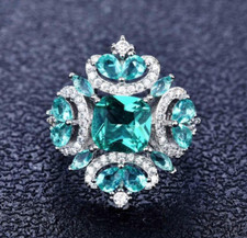 Paraiba Tourmaline Silver Ring
