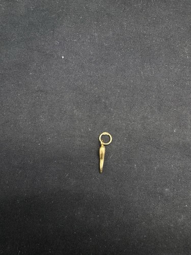 18k yellow gold italian horn - gold,